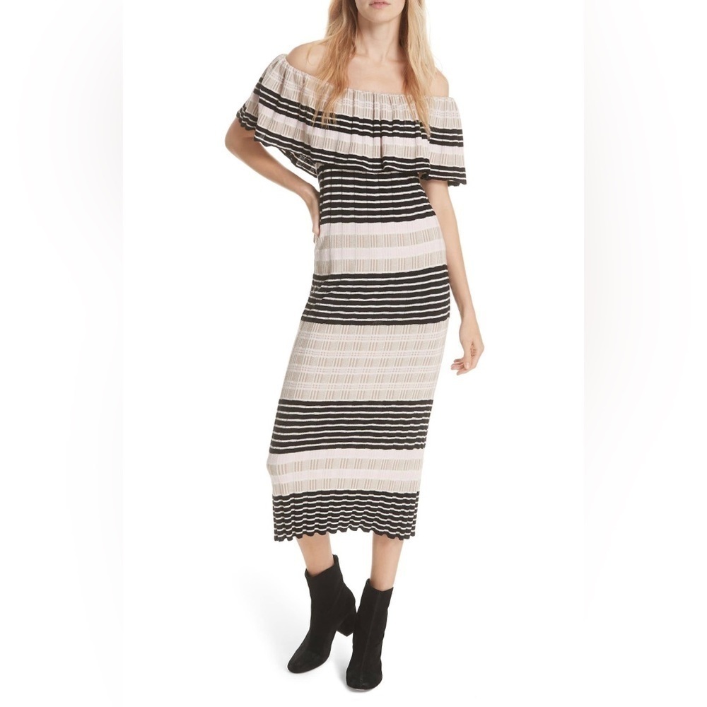 Free People Womens Off Duty Off-Shoulder Dress 100% cotton - Picture 3 of 10